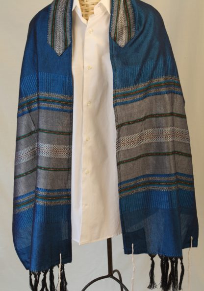 Rowan - Men's Handmade Woven Silk Tallit-0
