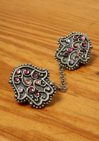 Silver Hamsa w/ Pinks-0