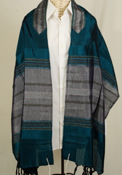 Clint - Men's Handmade Woven Silk Tallit-0