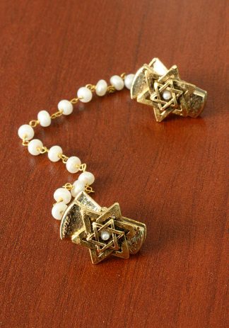 Gold Star w/ Pearls-0
