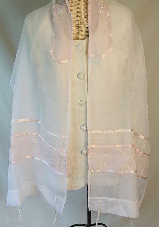 Jane - Women's Handmade Sheer Organza Tallit-0