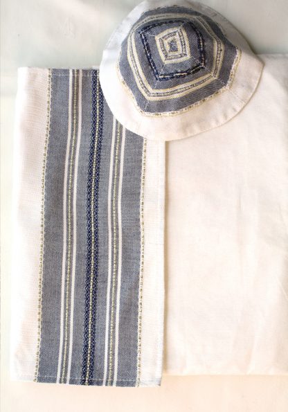 Kane - Men's Handmade Woven Silk Tallit-423