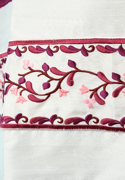 Magenta - Women's Handmade Silk Tallit-1189