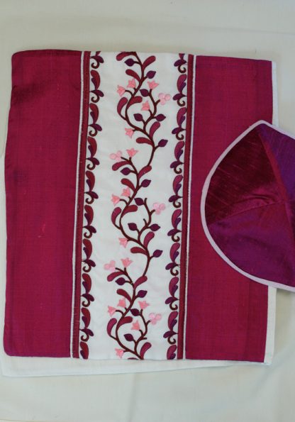 Magenta - Women's Handmade Silk Tallit-1190