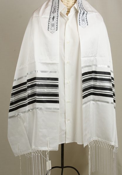 Tzvi - Men's Traditional Cotton and Silk Tallit-0