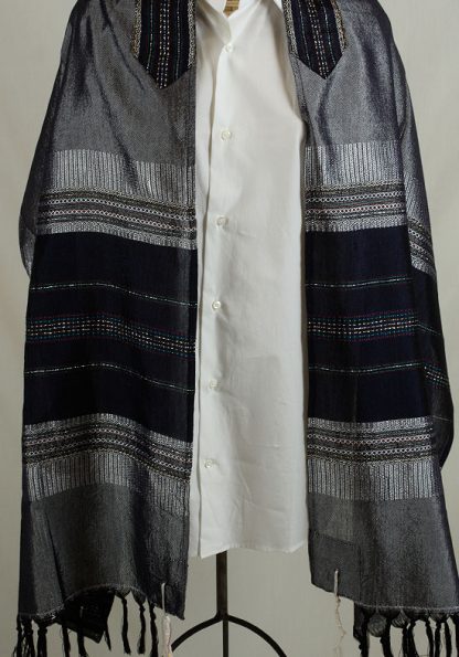 Aidan - Men's Handmade Woven Silk Tallit-0