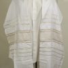 Casey - Handmade Unisex Tallit, Woven Silk-0