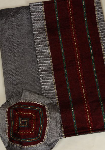 Dan - Men's Handmade Woven Silk Tallit-354