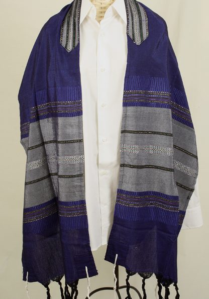 Hiram - Men's Handmade Woven Silk Tallit-0