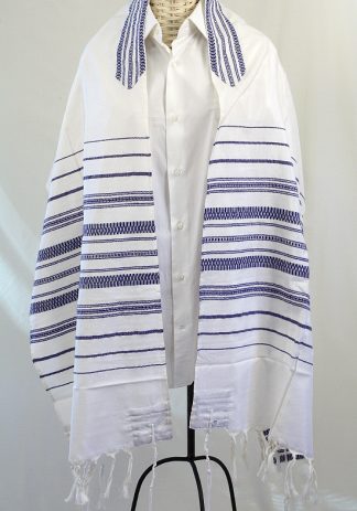 Lee - Men's Handmade Woven Silk Tallit-0