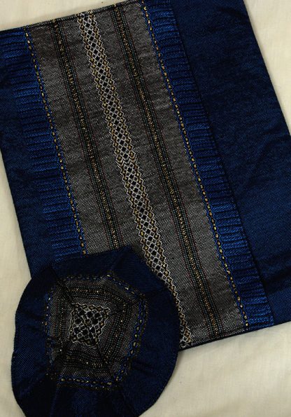 Luke - Men's Handmade Woven Silk Tallit-343