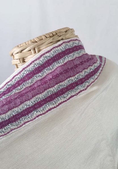 Pearla - Women's Handmade Woven Silk Tallit-1032