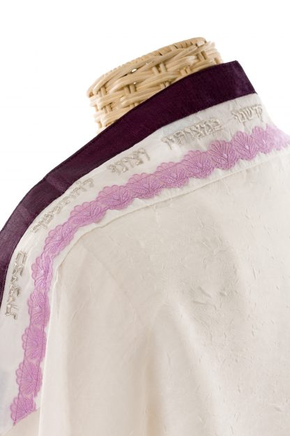 Lila - Women's Handmade Sheer Organza Tallit-2110