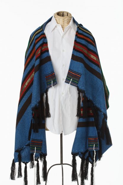 Paul - Men's Handmade Woven Wool Tallit, Larger Size-0