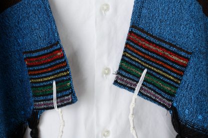 Paul - Men's Handmade Woven Wool Tallit, Larger Size-2256