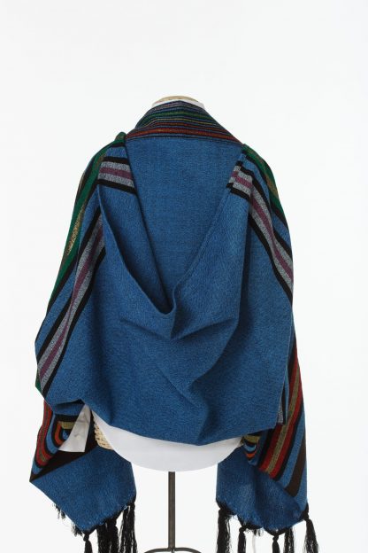 Paul - Men's Handmade Woven Wool Tallit, Larger Size-2257