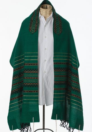 Caleb - Men's Handmade Handwoven Wool Tallit-0