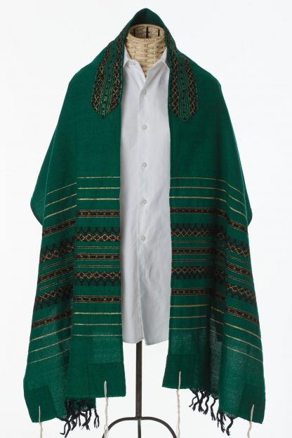 Caleb - Men's Handmade Handwoven Wool Tallit-0