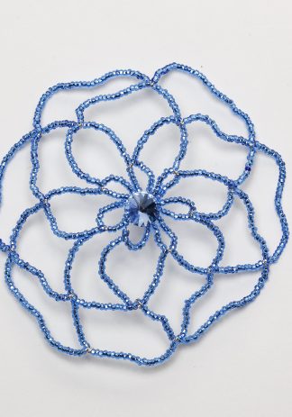 Sapphire Flower w/ Crystal-0