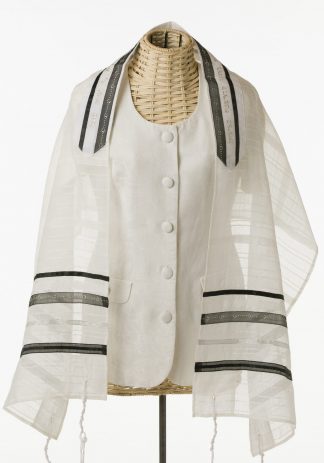 Stephanie - Women's Handmade Sheer Organza Tallit-0