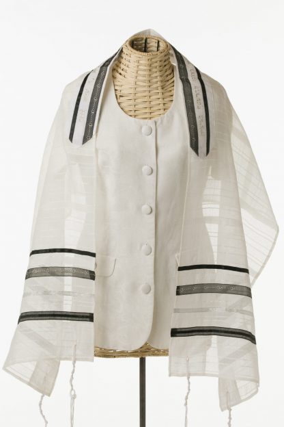 Stephanie - Women's Handmade Sheer Organza Tallit-0