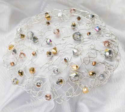 Gold and Silver Kippah-2798