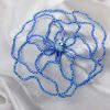 Dark Sapphire Flower with Flower Crystal-2805
