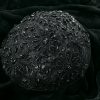 Black Beaded Floral-2807