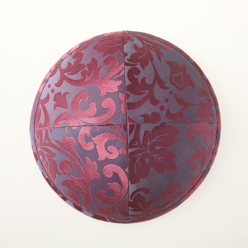 crimson brocade klipped kippah crimson brocade klipped kippah