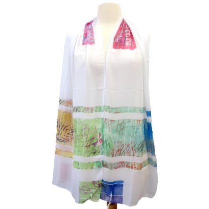 Jasmine - Women's Handmade Poly/Chiffon Blend Tallit-0