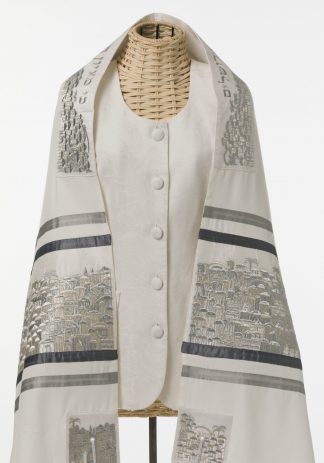 Jamie - Unisex Handmade Brushed Cotton Tallit-0