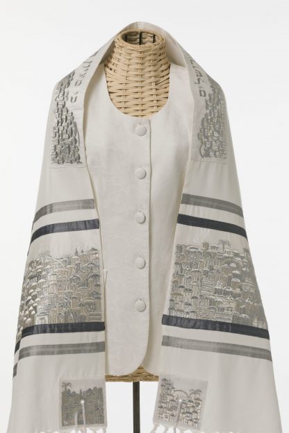 Jamie - Unisex Handmade Brushed Cotton Tallit-0