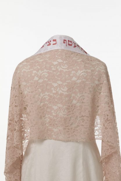 Rosey - Women's Handmade Viscose Blend Lace Tallit-2906