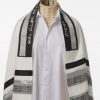 Cole - Men's Handmade Viscose and Silk Tallit-3089