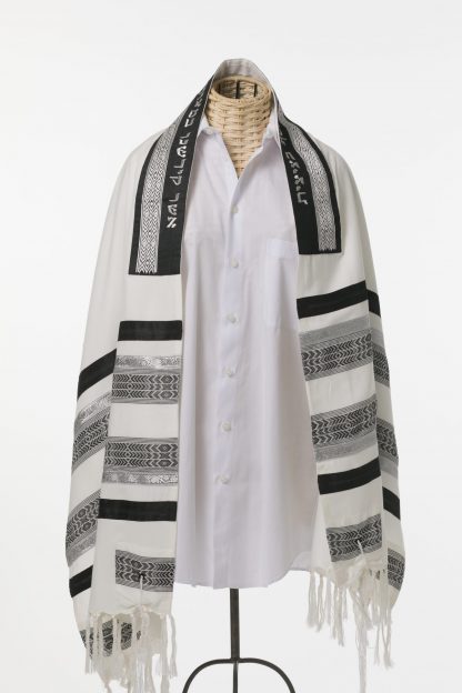 Cole - Men's Handmade Viscose and Silk Tallit-0