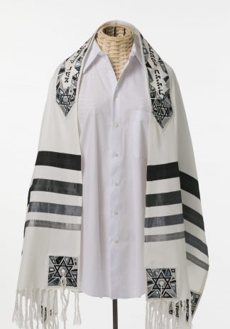 Mark - Men's Handmade Brushed Cotton Tallit-0