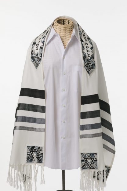 Mark - Men's Handmade Brushed Cotton Tallit-0