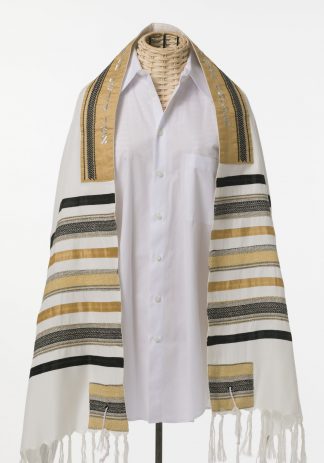 Nathan - Men's Handmade Viscose and Silk Tallit-0