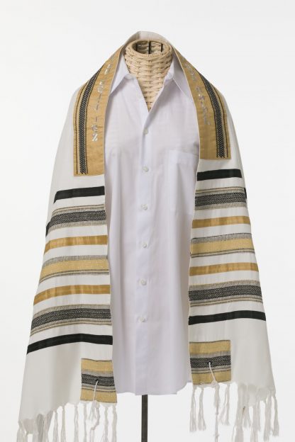 Nathan - Men's Handmade Viscose and Silk Tallit-0