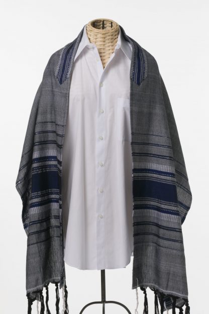 Jessie - Men's Handmade Woven Silk Tallit-3137