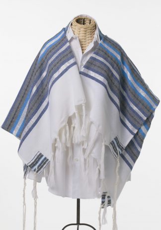 Oscar - Men's Handwoven Wool Tallit - Large Size-0