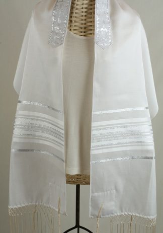 Baily - Unisex Traditional Cotton and Silk Tallit-0
