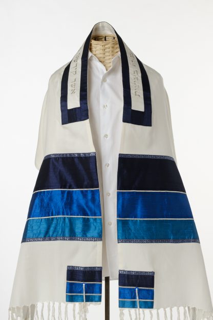 Gage - Men's Handmade Viscose and Silk Tallit-0