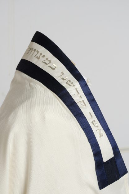 Gage - Men's Handmade Viscose and Silk Tallit-3479