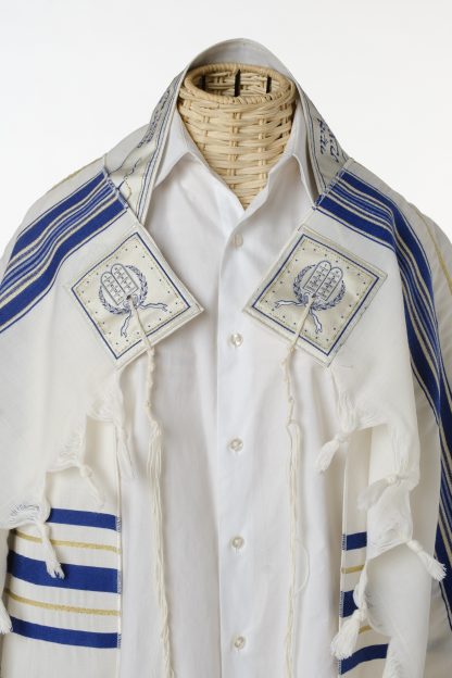 Zaden - Men's Traditional Wool Tallit, Large Size-3666