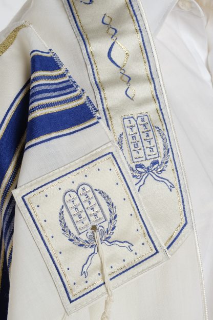 Zaden - Men's Traditional Wool Tallit, Large Size-3664