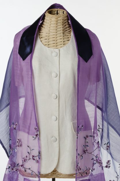 Gillian - Women's Handmade Sheer Silk Blend Tallit-3352