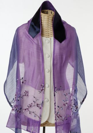Gillian - Women's Handmade Sheer Silk Blend Tallit-0