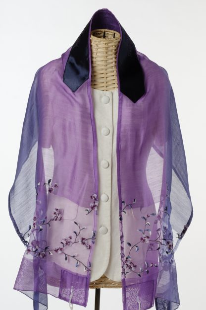 Gillian - Women's Handmade Sheer Silk Blend Tallit-0