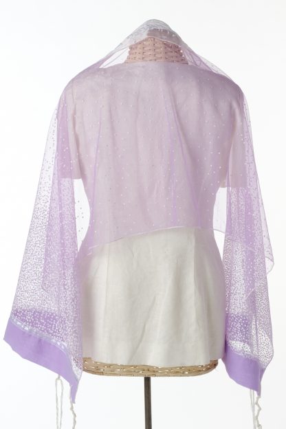 Cora - Women's Handmade Sheer Organza Tallit-3272